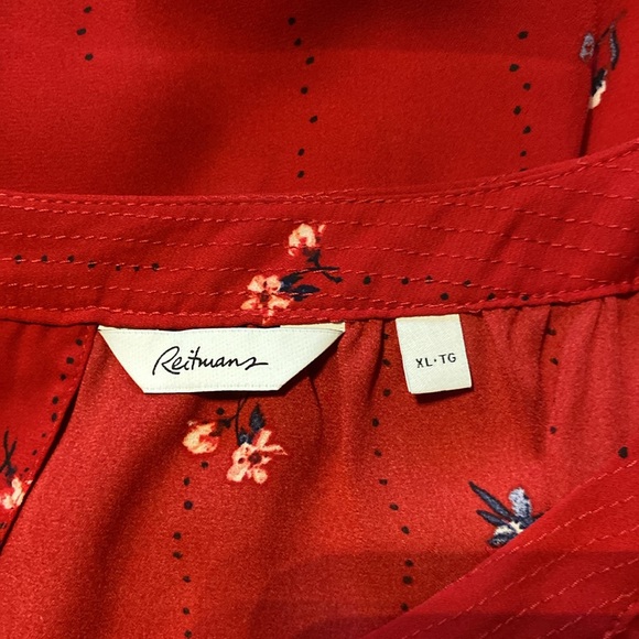 3/4 sleeve loose fitting blouse - washed, never worn - Picture 3 of 4